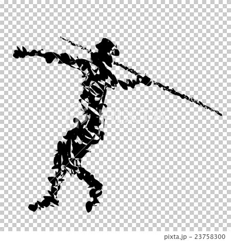 やり投げのイラスト素材