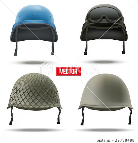 Set of Military helmets. Vector Illustration. Set of Military helmets. Vector Illustration. 23759499