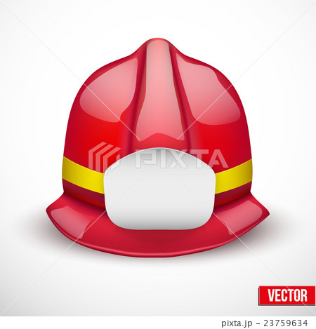 Red fireman helmet vector illustration Red fireman helmet vector illustration 23759634