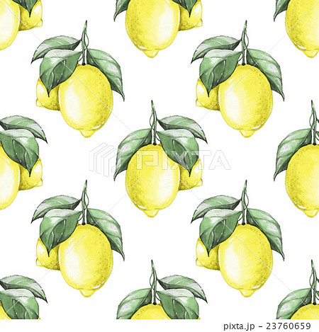 Lemons. Watercolor seamless pattern 2 23760659