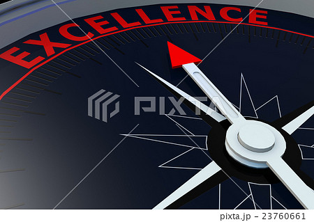 Black compass with excellence word on it 23760661