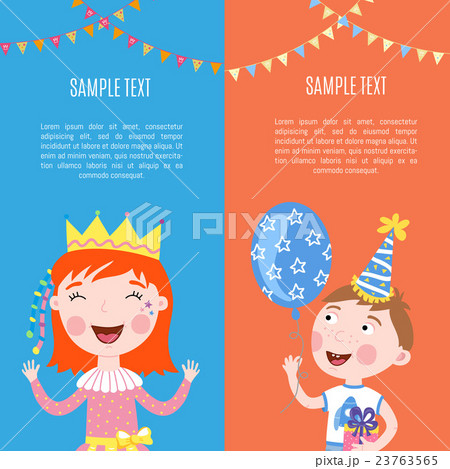 happy birthday banners vector illustrationのイラスト素材 23763565