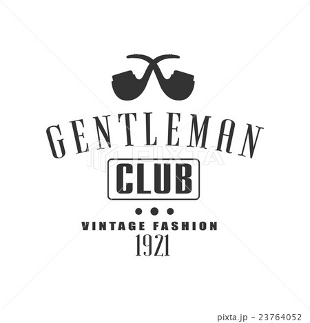 Vintage Gentleman Club Label Design 23764052
