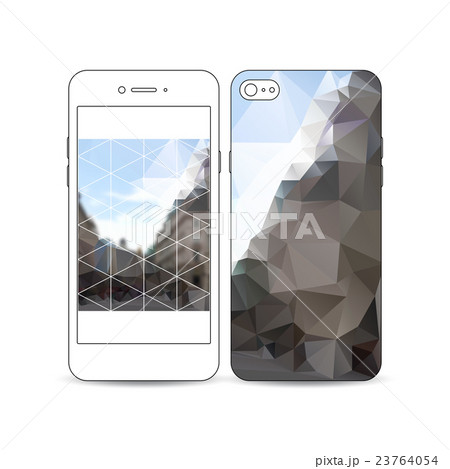 Mobile smartphone with an example of the screen 23764054