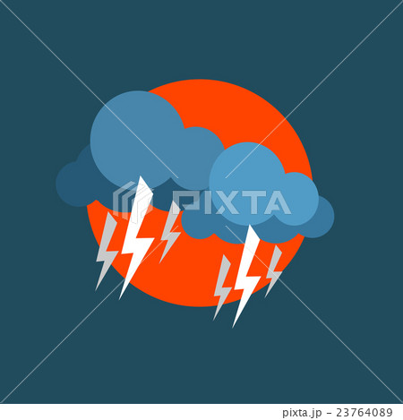 Strong Lightning Storm Natural Force Sticker 23764089