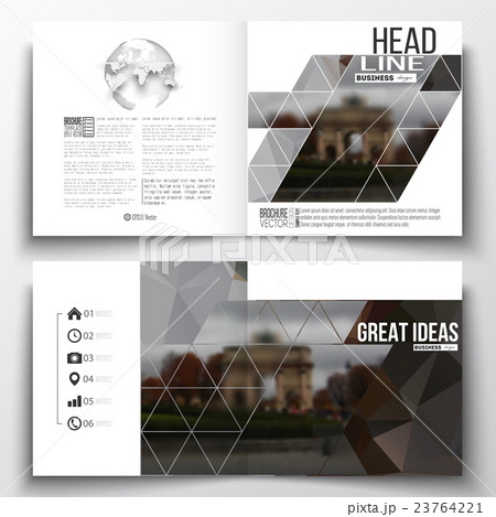 Set of annual report business templates for 23764221