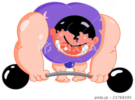 Man lifting weights 23768395