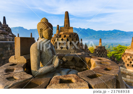Borobudur Buddist Temple - island Java Indonesia Borobudur Buddist Temple - island Java Indonesia 23768938