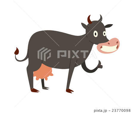 Cartoon cow character isolated Cartoon cow character isolated 23770098