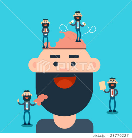 Business Man Thinking New Creative Ideas Business Man Thinking New Creative Ideas 23770227