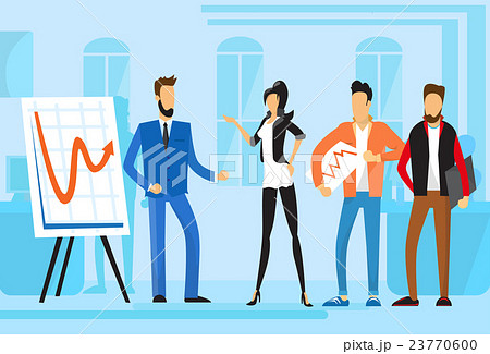 Casual Business People Group Presentation Flip 23770600