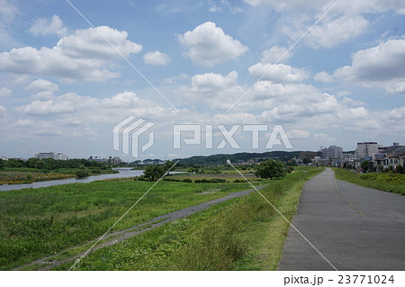 府中四谷橋　多摩市　多摩川 23771024