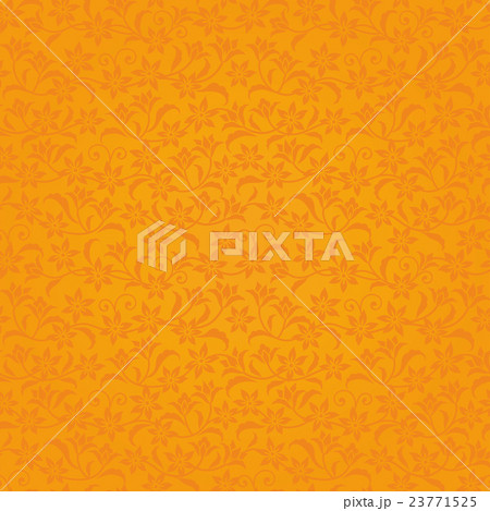 オレンジ 花の背景 高級感のイラスト素材