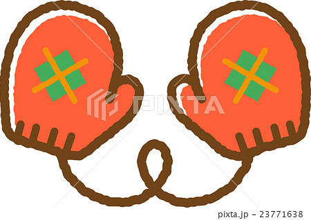 手袋（赤） 23771638