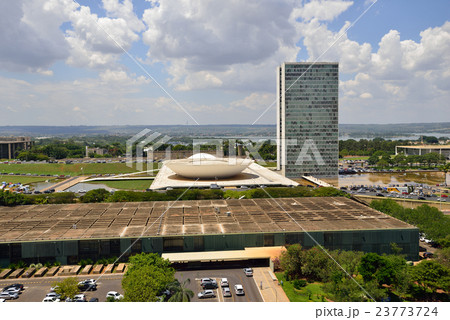 ブラジル　ブラジリア　国会議事堂 23773724