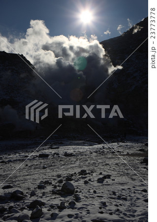 北海道　弟子屈　硫黄山 23773778