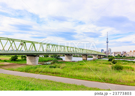 東京スカイツリーと木根川橋 東京スカイツリーと木根川橋 23773803