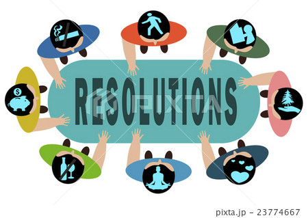 New Years Resolution concept illustration. New Years Resolution concept illustration. 23774667