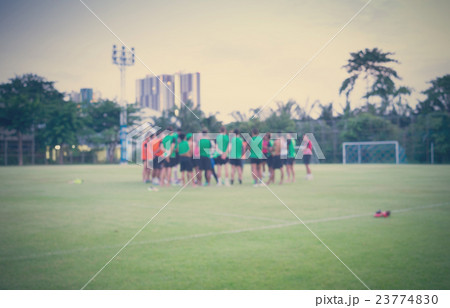 Abstract blur soccer team vintage background 23774830
