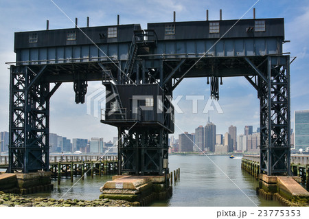 夏、旅、アメリカ、ニューヨーク、ロングアイランドシティー 23775353