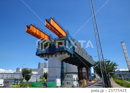 首都高速晴海線ゆりかもめ付近建設中 2016年7月下旬 首都高速晴海線ゆりかもめ付近建設中 2016年7月下旬 23775425