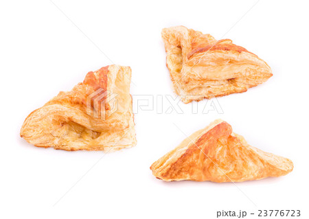 Close up Pineapple pie isolated on white 23776723
