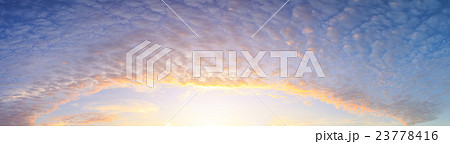 Panorama of beautiful cloud over sky in morning time Panorama of beautiful cloud over sky in morning time 23778416