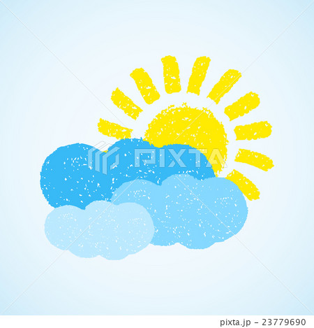 Weather - sun and cloud 23779690