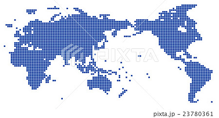 世界　地図　四角　アイコン 23780361