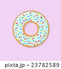 Blue donut with bright topping illustration 23782589