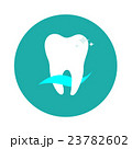 White tooth in a circle dental logo 23782602