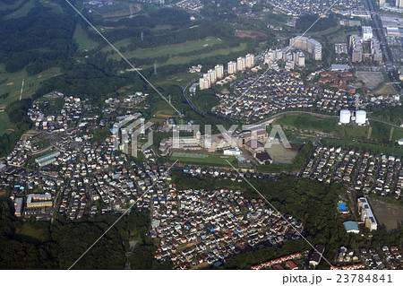 東京都稲城市若葉台付近を空撮 23784841