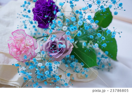 珍しい色の花束の写真素材