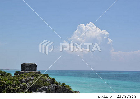 メキシコ、トゥルム遺跡とカリブ海 メキシコ、トゥルム遺跡とカリブ海 23787858