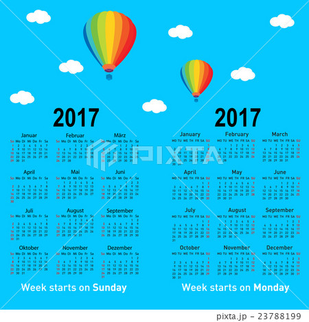 Stylish German calendar for 2017. 23788199