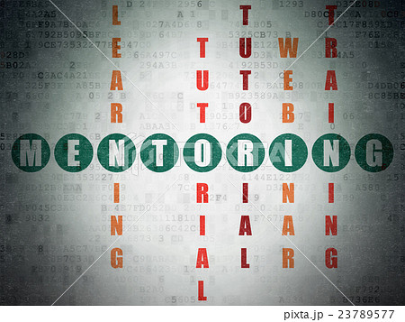Education concept: Mentoring in Crossword Puzzle 23789577