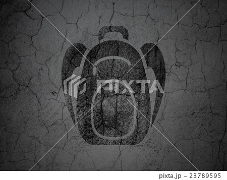 Studying concept: Backpack on grunge wall 23789595