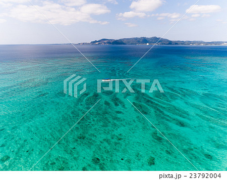 沖縄空撮 沖縄のビーチ海岸線 沖縄空撮 沖縄のビーチ海岸線 23792004