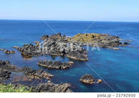 澄海岬から見た日本海 礼文島 の写真素材