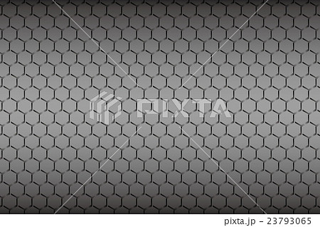 背景素材壁紙 ワイヤーネット フェンス 金網 格子模様 金属 メタル ハニカム 六角柄 穴 横位置 のイラスト素材