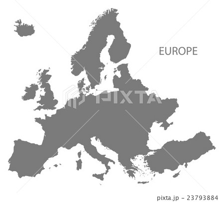 Europe Map grey 23793884