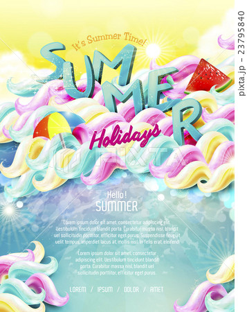 Summer holiday poster 23795840
