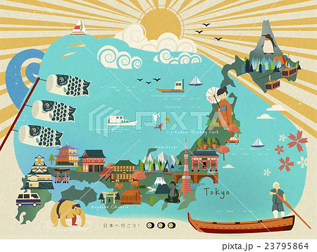 Japan travel map 23795864