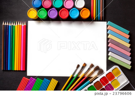 White clean album sheet Tools for painting and art 23796606