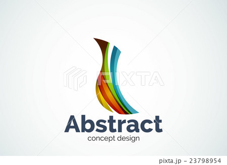 Abstract wave logo template, smooth motion concept Abstract wave logo template, smooth motion concept 23798954