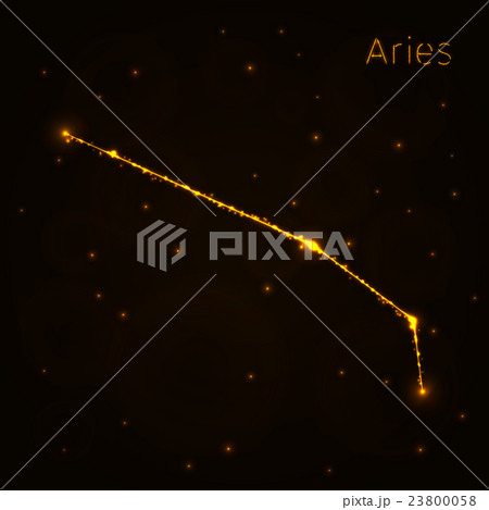Aries silhouette of lights 23800058