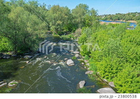 River rocky shores 23800538