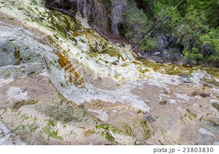 Bridal Veil Falls in Wai-O-Tapu Thermal Wonderland 23803830