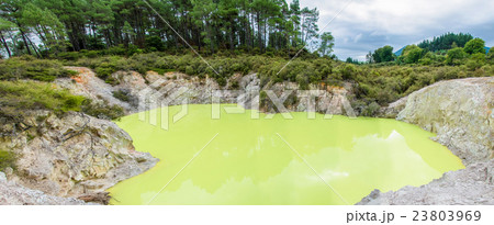 Devil's Bath in Wai-O-Tapu Thermal Wonderland Devil's Bath in Wai-O-Tapu Thermal Wonderland 23803969