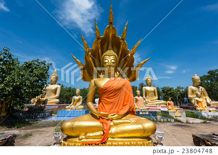Buddha statue at Wat Phai Rong Wua, Suphanburi 23804748